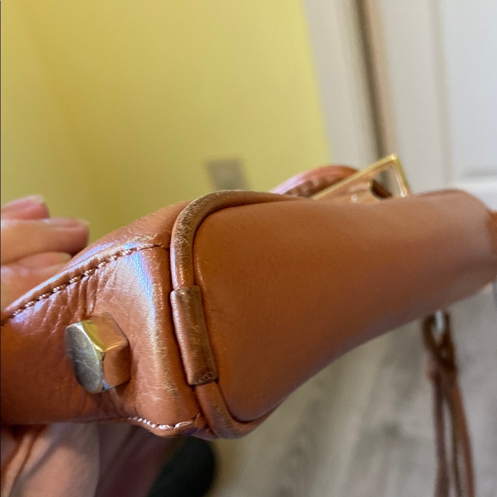 Rebecca Minkoff M.A.C. Brown Crossbody Bag with Gold Chain - Picture 4 of 8